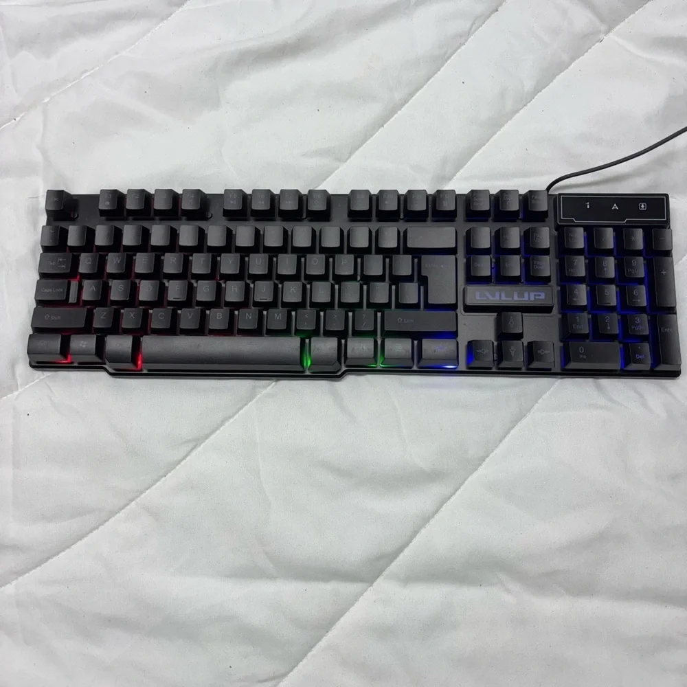 Wired LVLUP Pro Gaming Keyboard with LED Keys LU734PDQ- DC5V 500 mA MAX